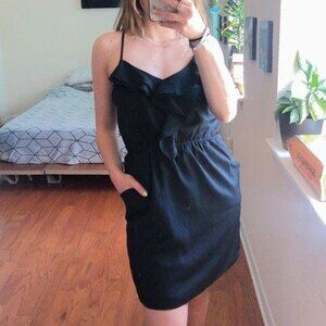 Lush Ruffle Front Elastic Waist Mini Dress